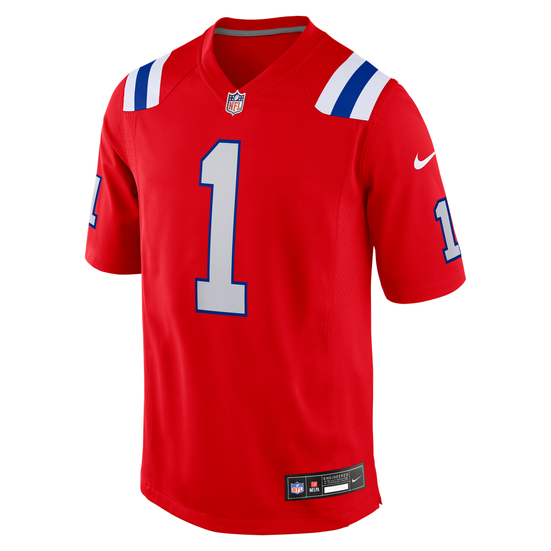 A.J. Brown New England Patriots Red Game Jersey
