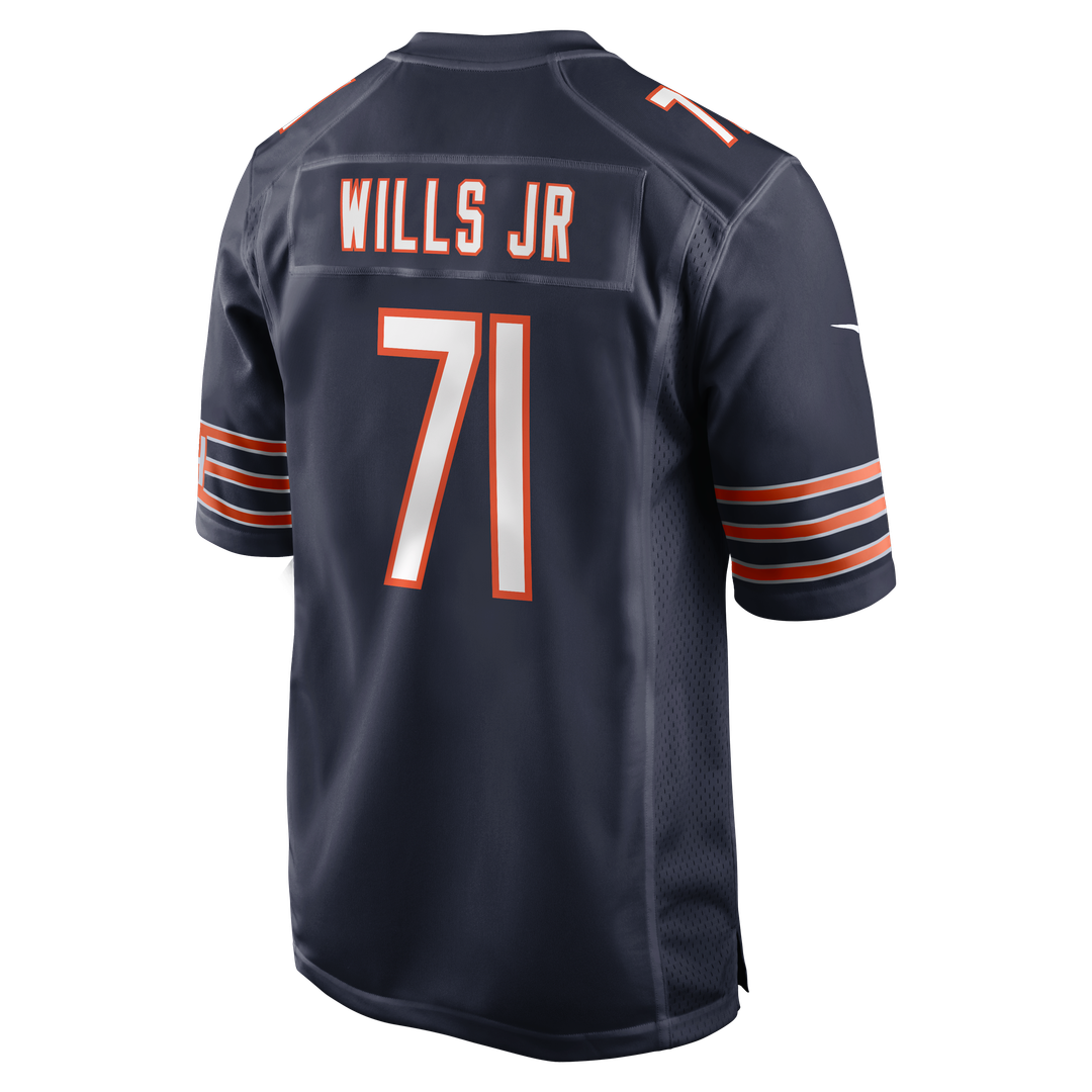 Jedrick Wills Jr. Chicago Bears Navy Team Game Jersey