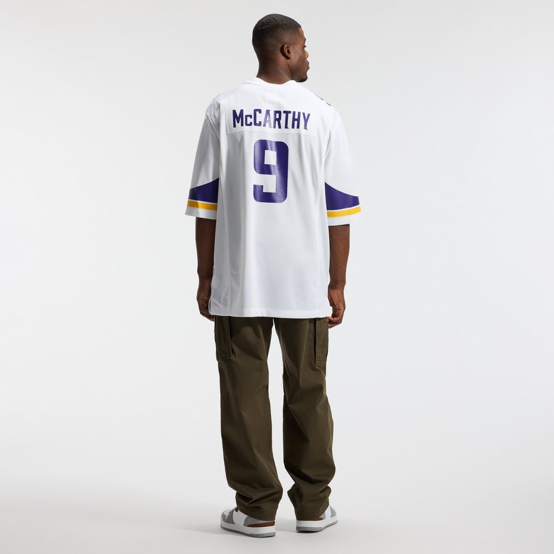 J.J. McCarthy Minnesota Vikings White Game Jersey