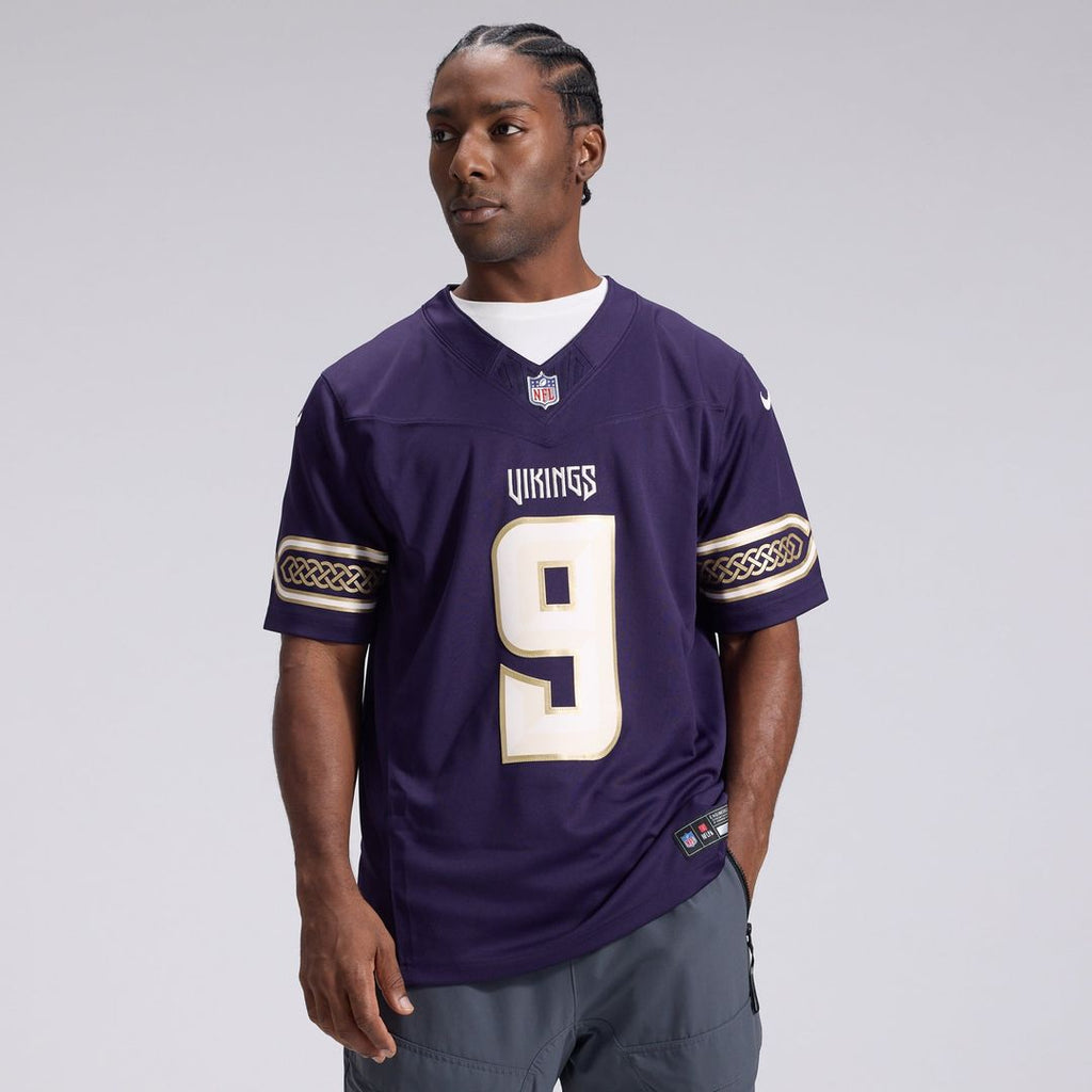 J.J. McCarthy Minnesota Vikings Purple 2026 Rivalries Collection Stitched Limited Jersey