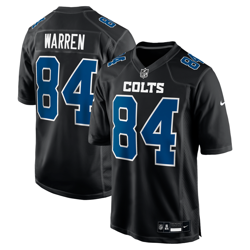 Tyler Warren Indianapolis Colts Carbon Black Fashion Game Jersey