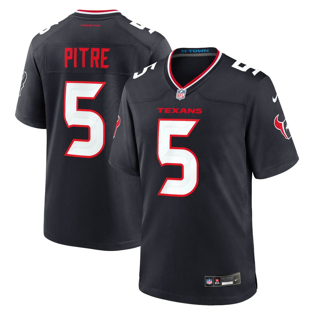 Jalen Pitre Houston Texans Navy Game Jersey