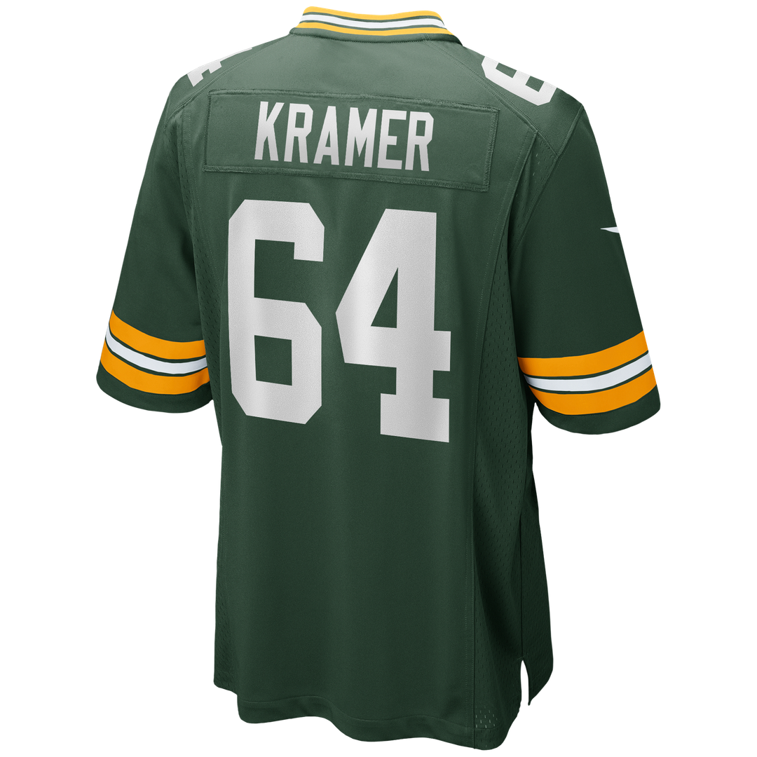 Jerry Kramer Green Bay Packers Green Game Retired Player Jersey