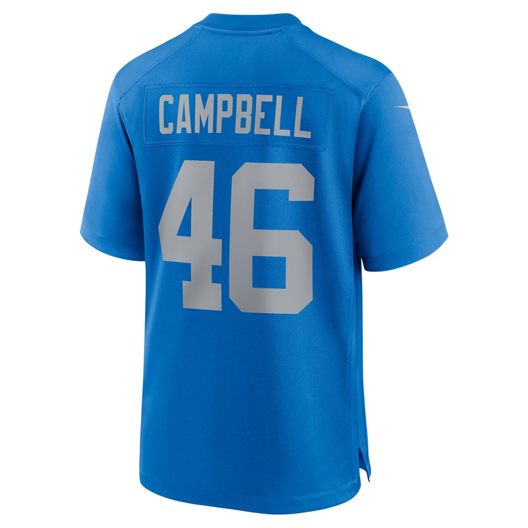 Jack Campbell Detroit Lions Blue Alternate Game Jersey