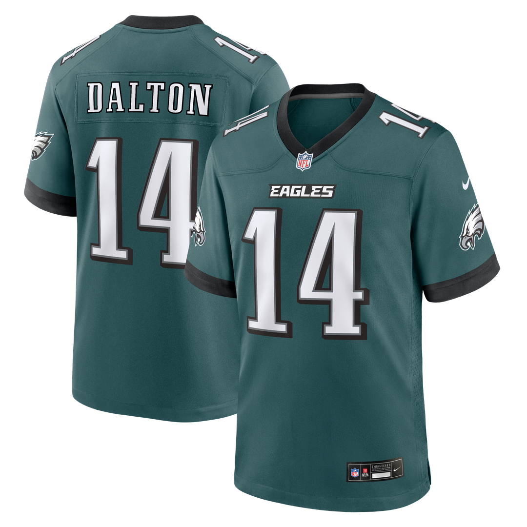 Andy Dalton Philadelphia Eagles Midnight Green Team Game Jersey