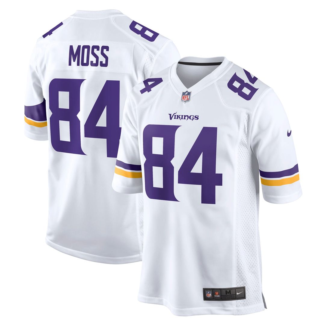 Randy Moss Minnesota Vikings White Retired Player Game Jersey