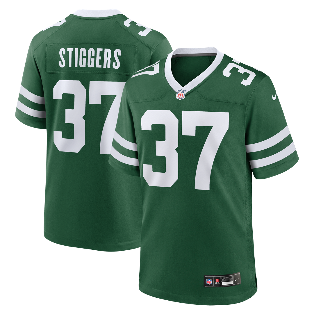 Qwan'tez Stiggers New York Jets Legacy Green Team Game Jersey