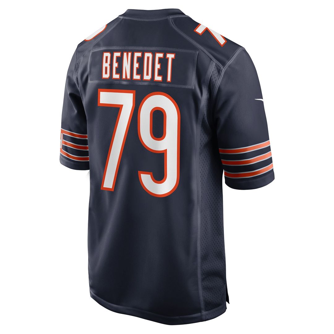Theo Benedet Chicago Bears Navy Team Game Jersey