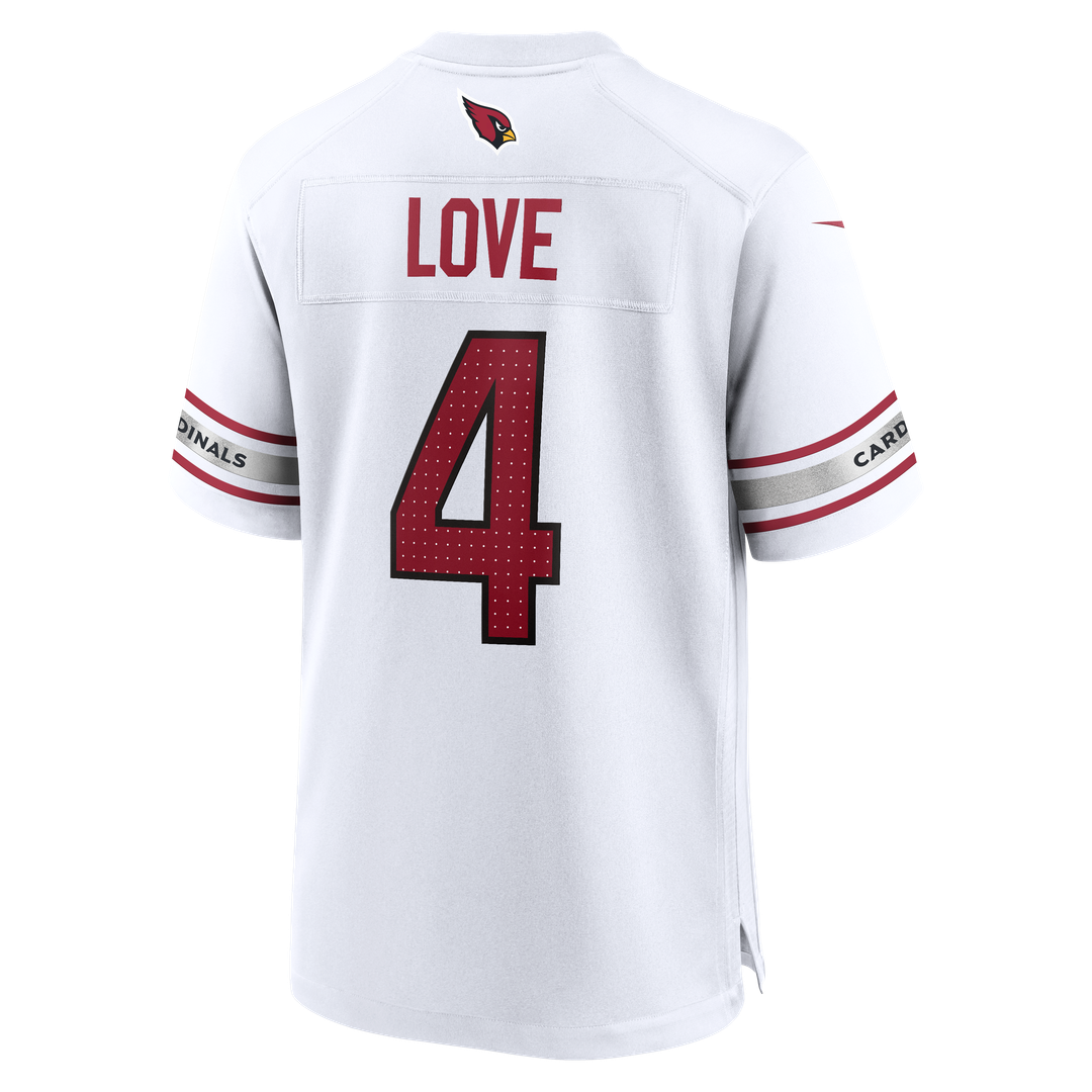 Jeremiyah Love Arizona Cardinals White Game Player Jersey