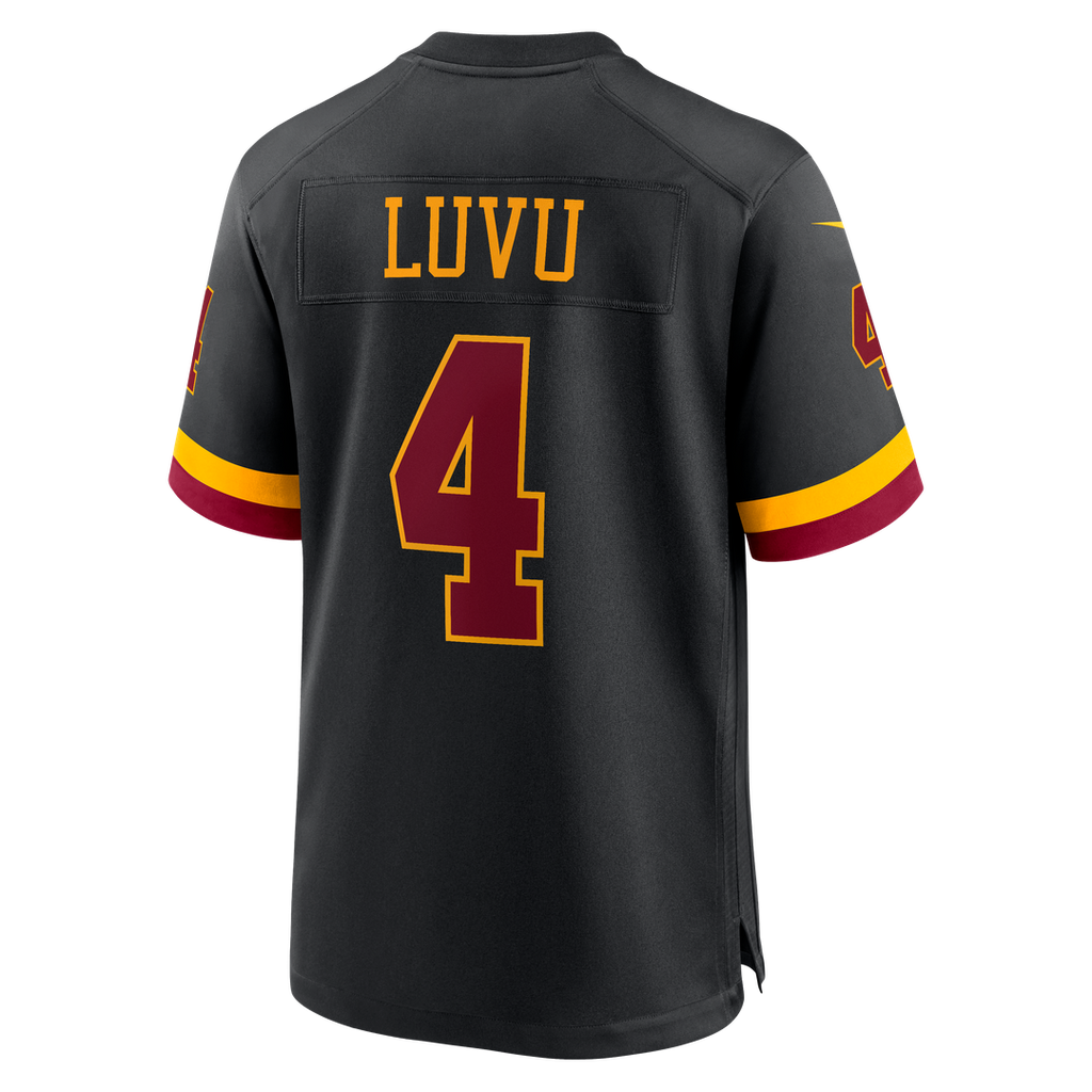 Frankie Luvu Washington Commanders Black Hail Raiser Alternate Game Jersey