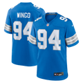 Mekhi Wingo Detroit Lions Blue Team Game Jersey