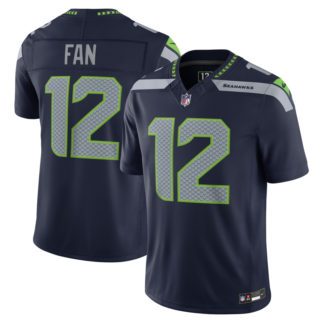Seattle Seahawks 12s Royal Alternate Vapor F.U.S.E. Stitched Limited Jersey