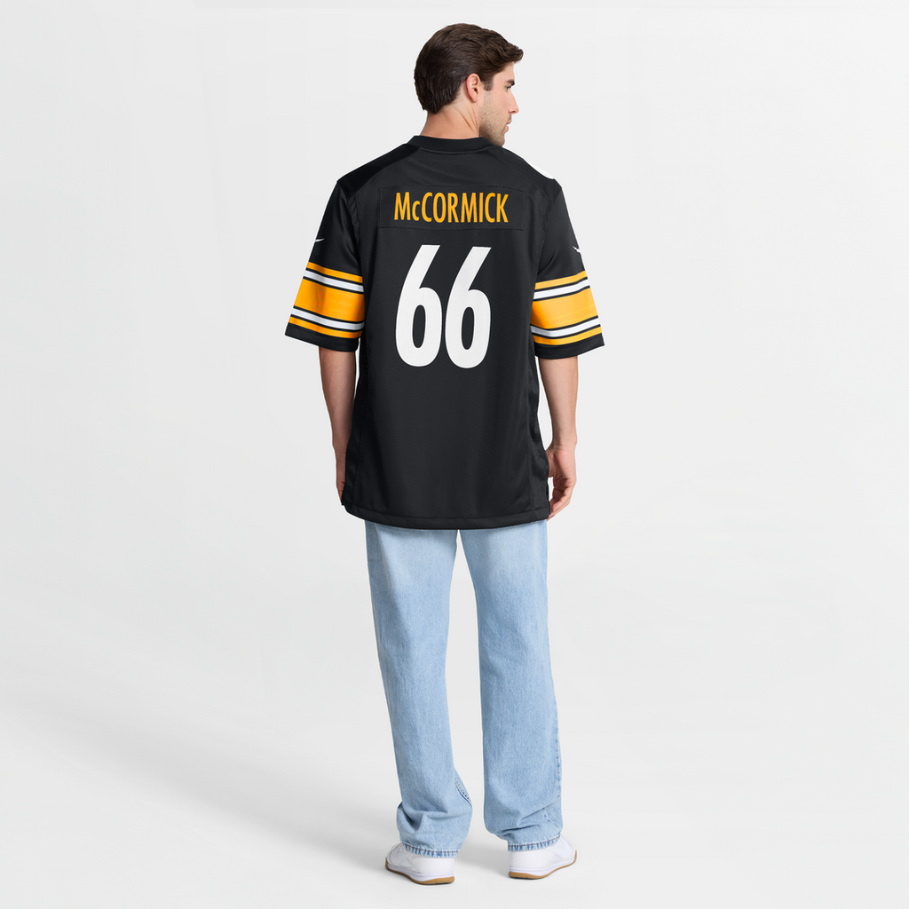 Mason McCormick Pittsburgh Steelers Black Game Jersey