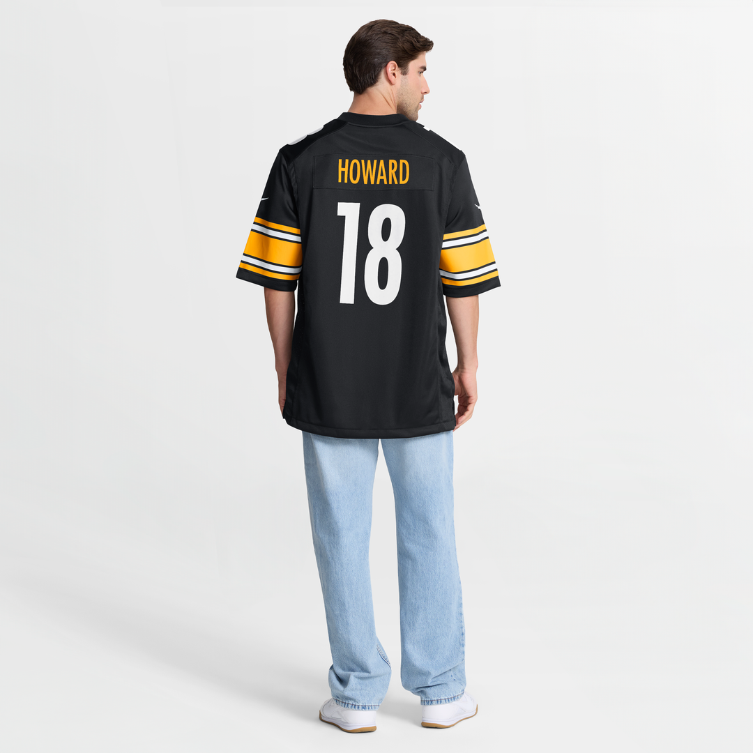 Will Howard Pittsburgh Steelers Black Team Game Jersey