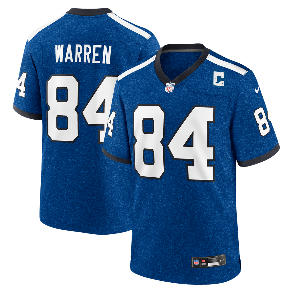 Tyler Warren Indianapolis Colts Heather Royal Alternate 2 Indiana Nights Game Jersey