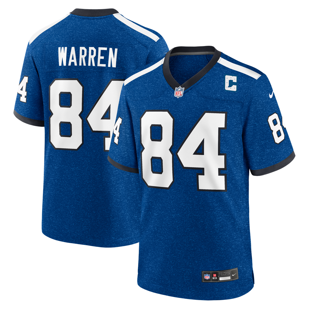 Tyler Warren Indianapolis Colts Heather Royal Alternate 2 Indiana Nights Game Jersey