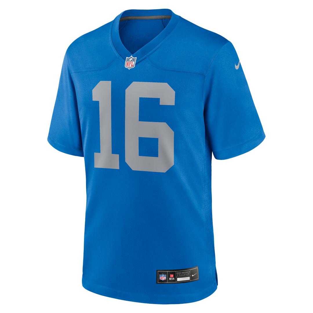 Jared Goff Detroit Lions Blue Alternate Game Jersey