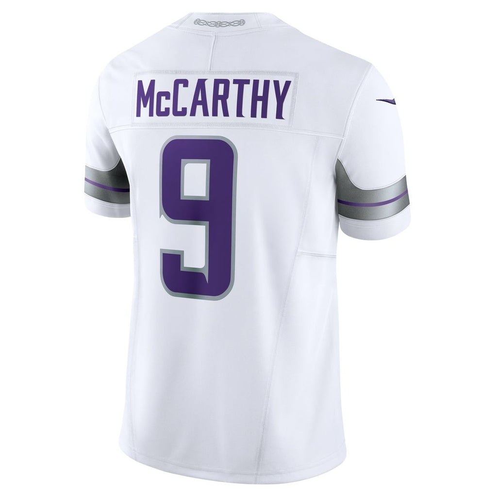 J.J. McCarthy Minnesota Vikings White Vapor F.U.S.E. Limited Jersey