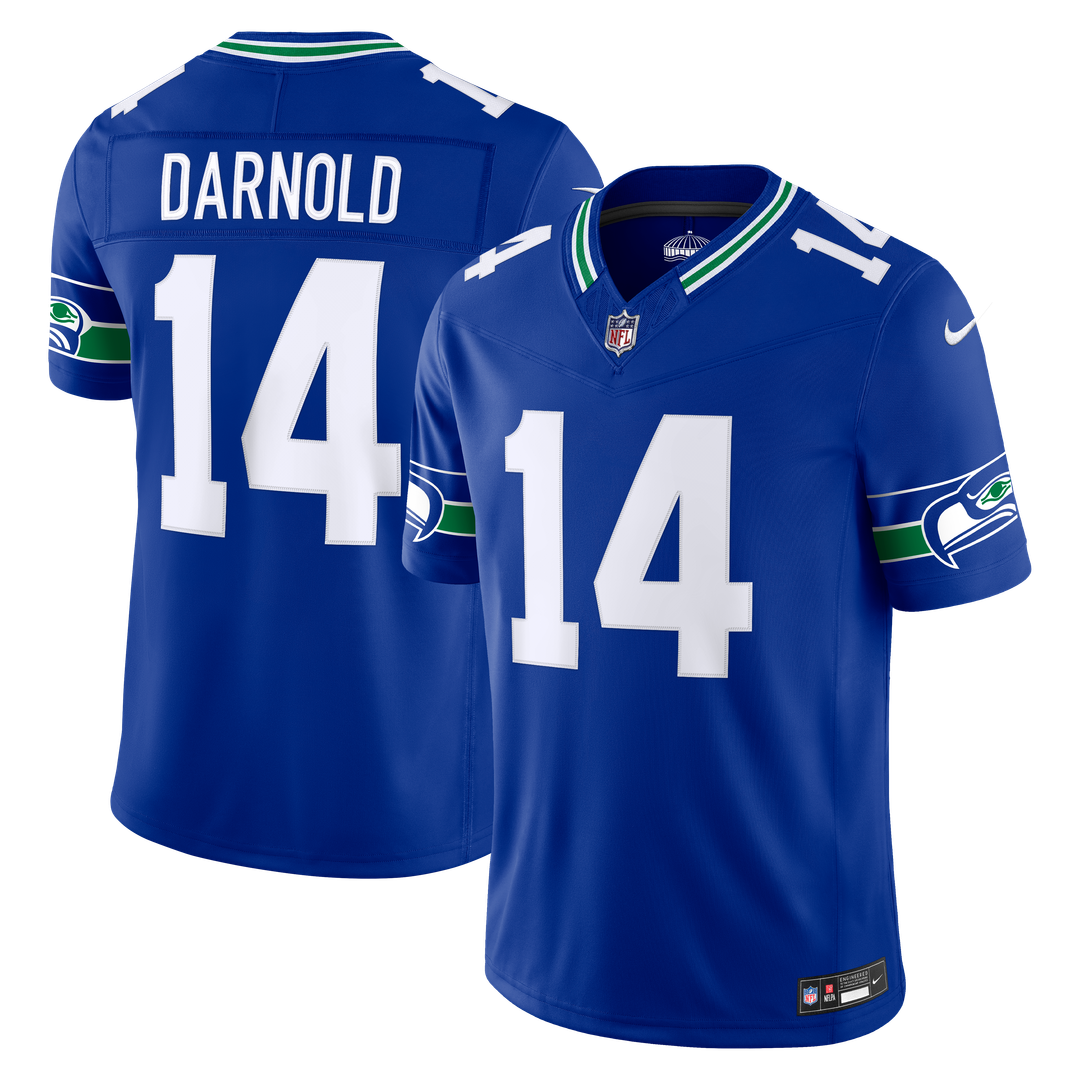 Sam Darnold Seattle Seahawks College Navy Team Vapor F.U.S.E. Stitched Limited Jersey