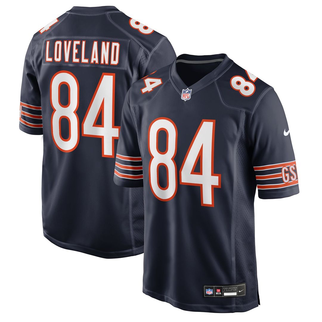 Colston Loveland Chicago Bears Orange Alternate Game Player Jersey