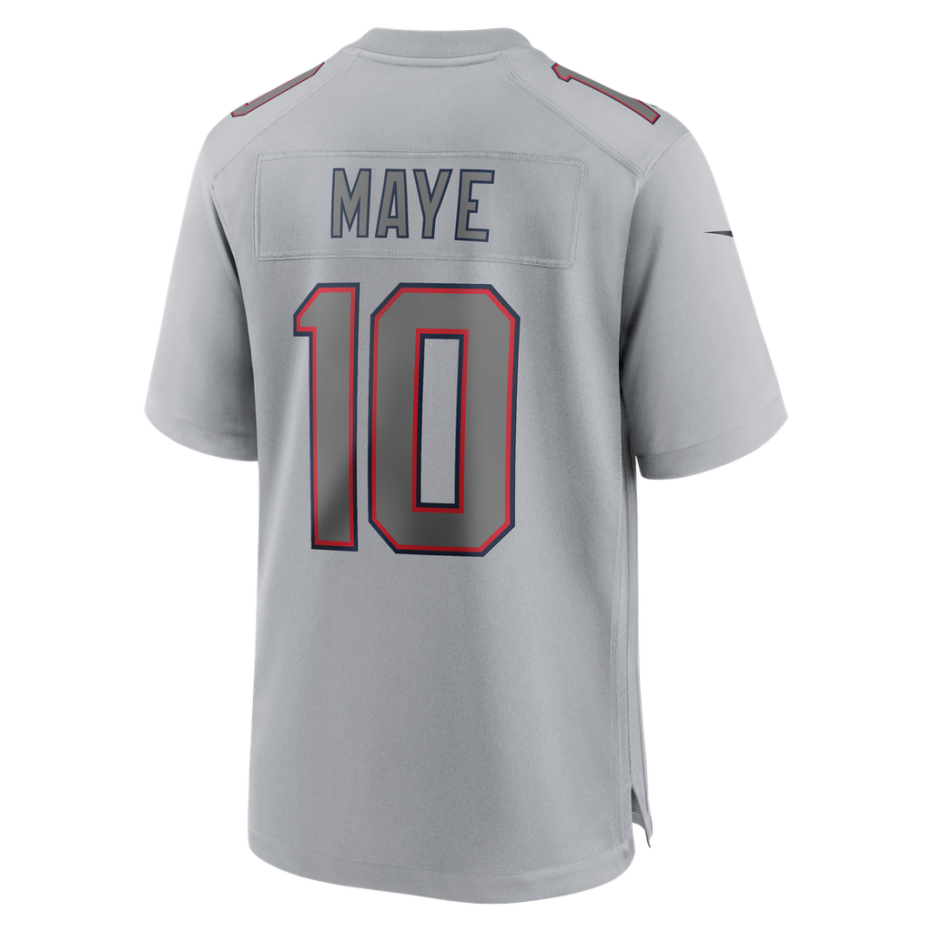 Drake Maye New England Patriots Gray Atmosphere Fashion Game Jersey