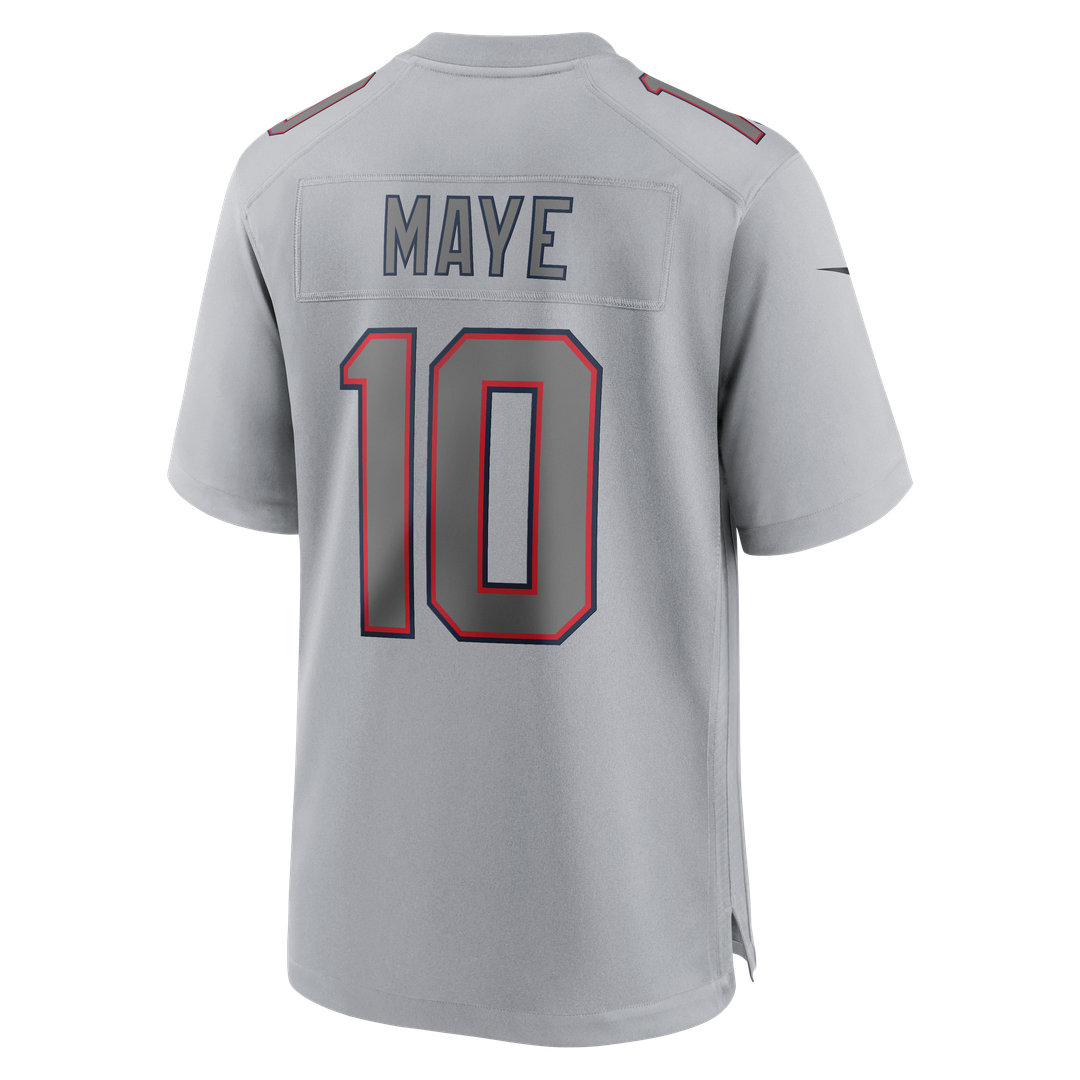 Drake Maye New England Patriots Gray Atmosphere Fashion Game Jersey