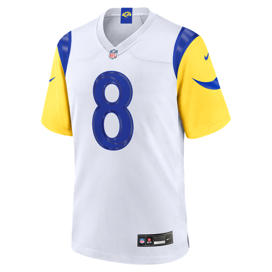 Jared Verse Los Angeles Rams White White Game Player Jersey