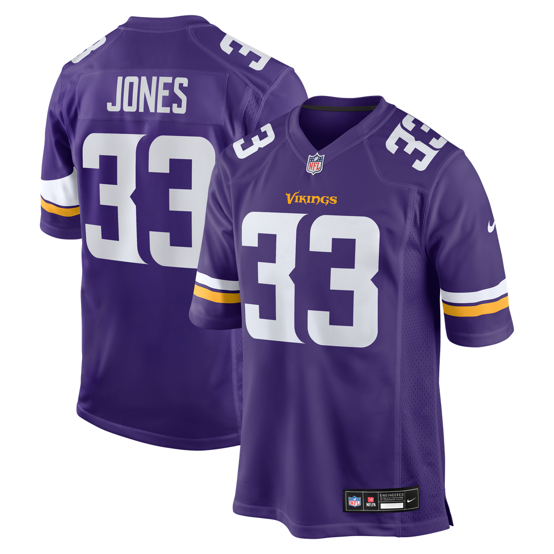 Aaron Jones Minnesota Vikings Purple Game Player Jersey