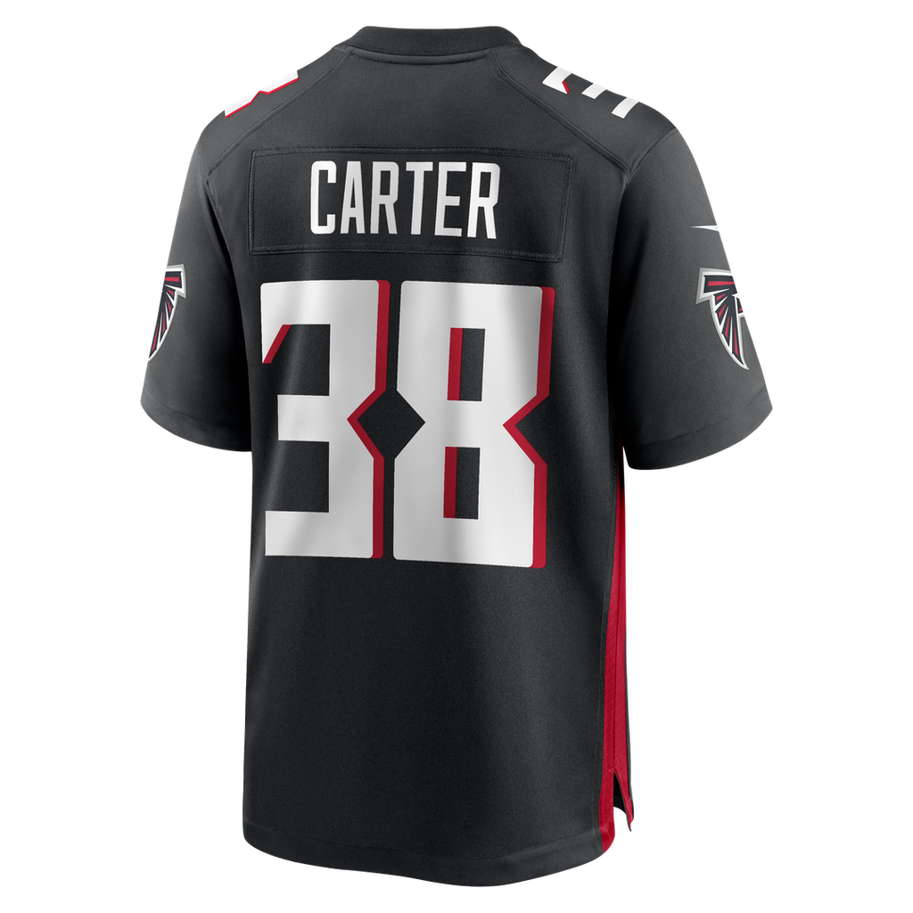 Nathan Carter Atlanta Falcons Black Team Game Jersey