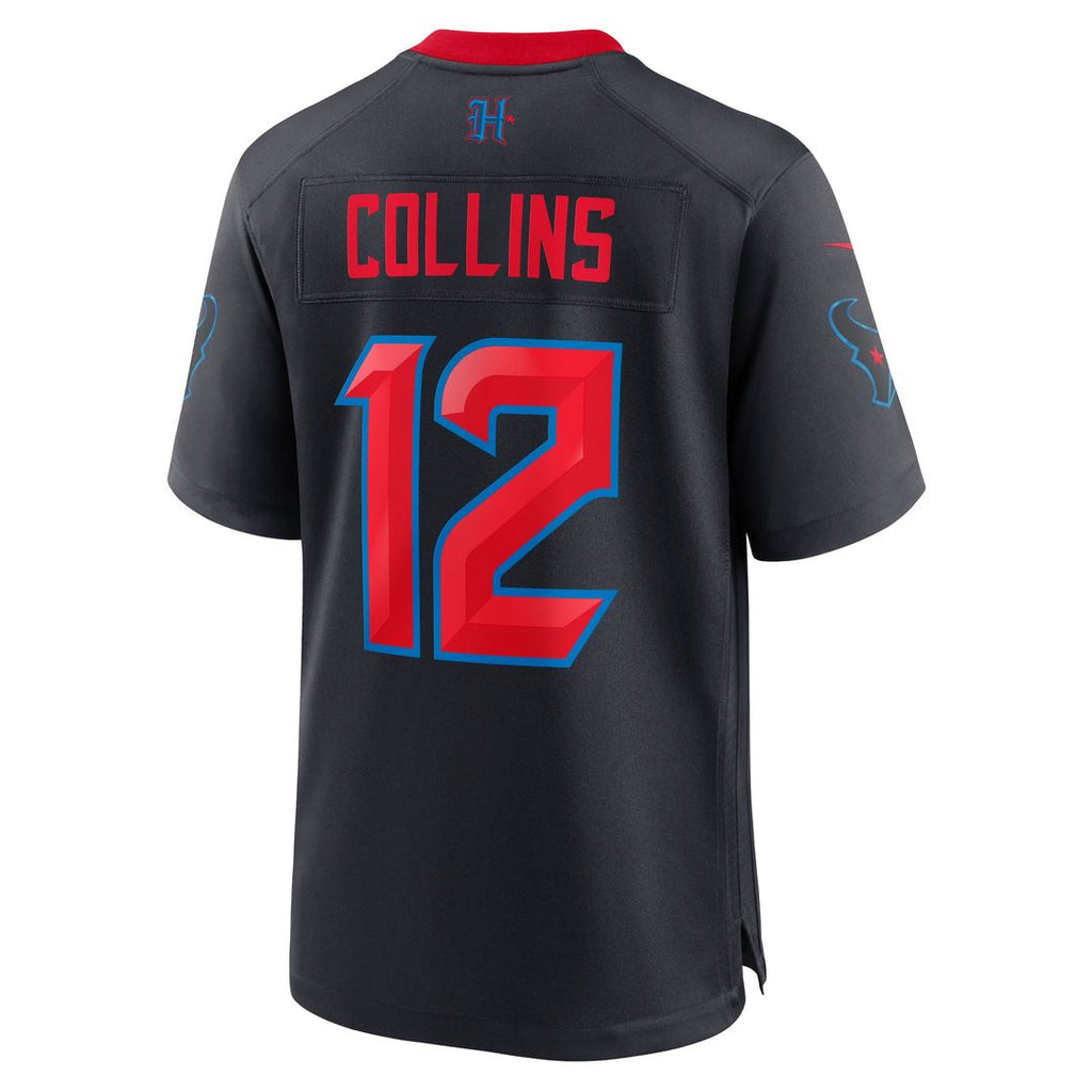 Nico Collins Houston Texans Navy 2nd Alternate Game Jersey
