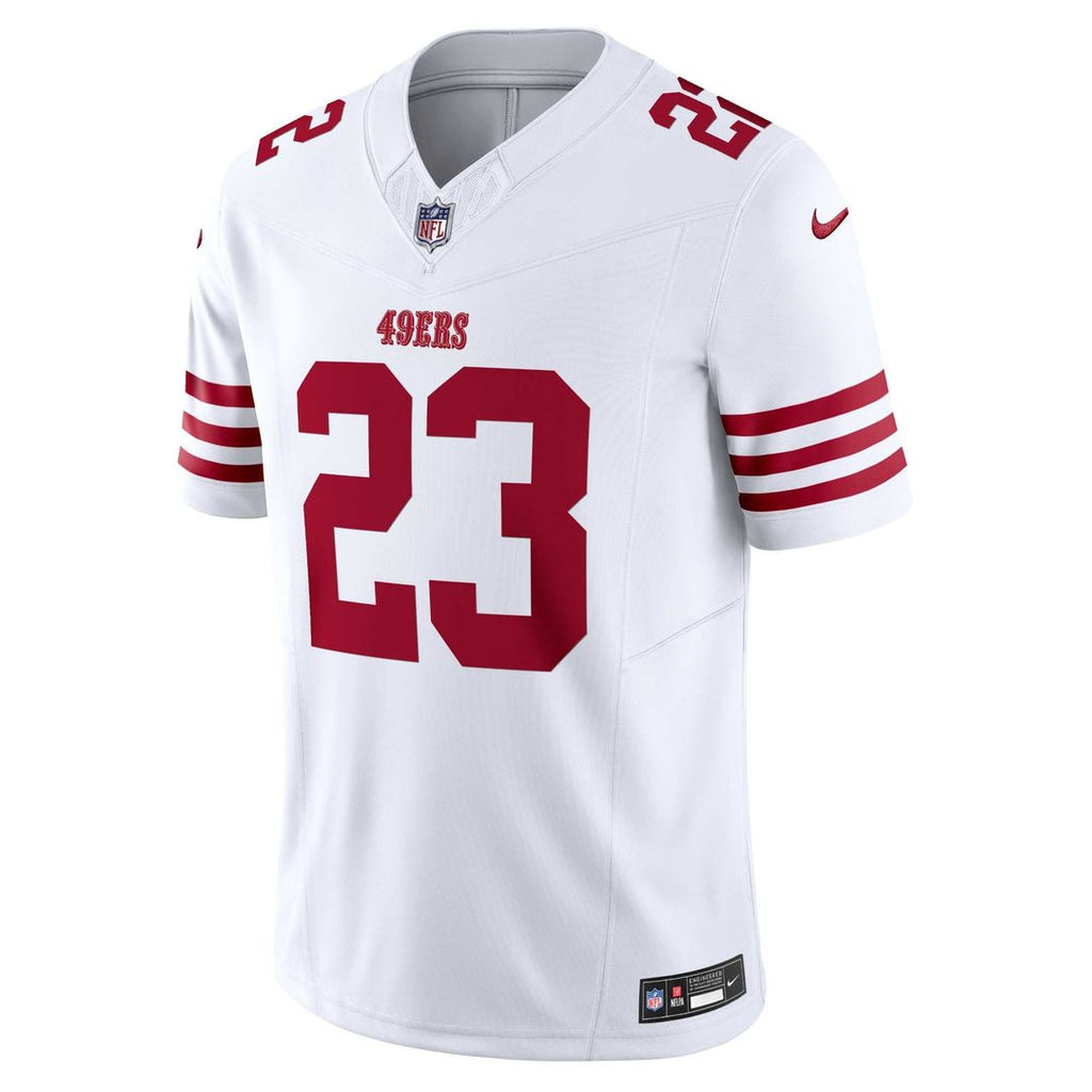Christian McCaffrey San Francisco 49ers White Vapor F.U.S.E. Limited Jersey