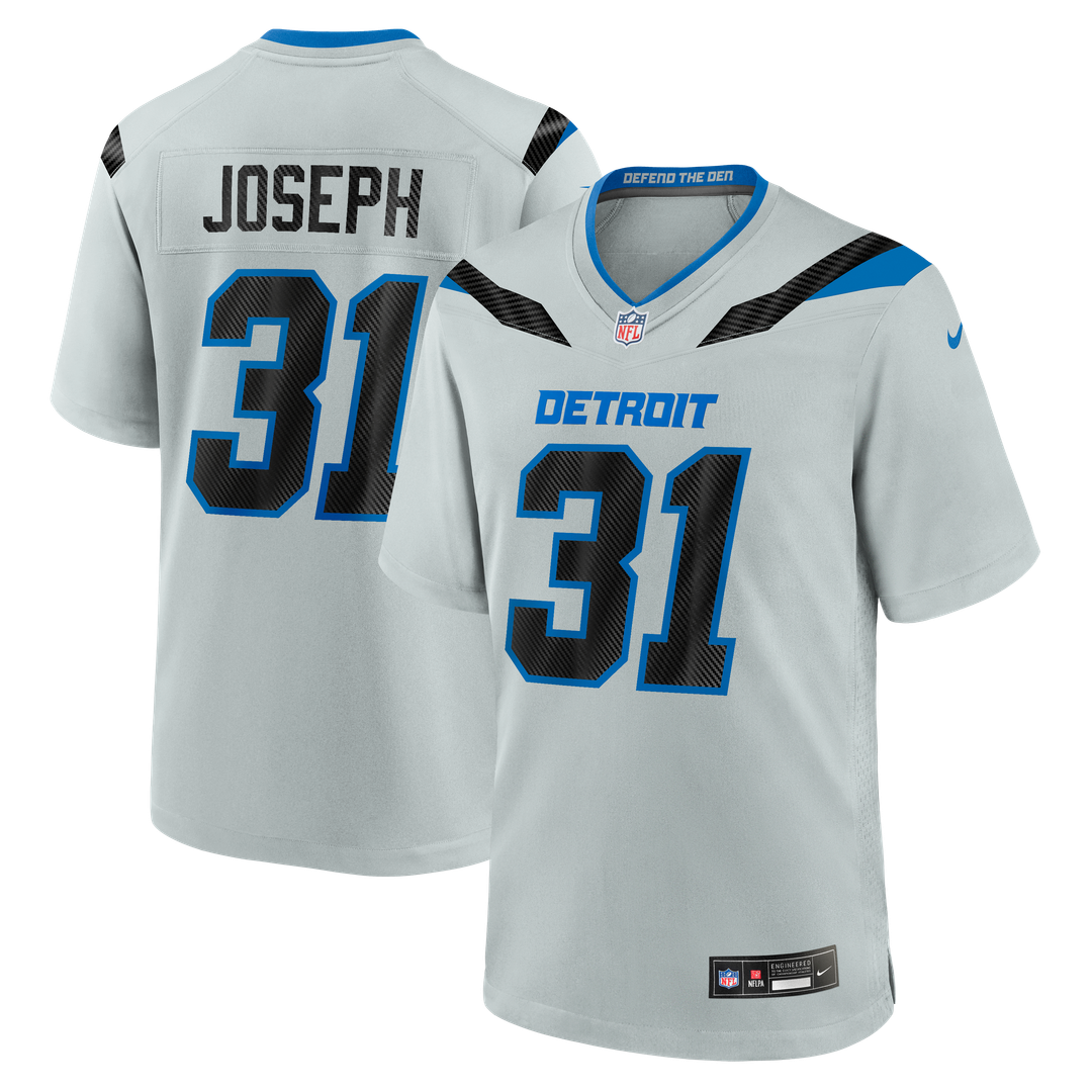 Kerby Joseph Detroit Lions Silver 2026 Rivalries Collection Game Jersey