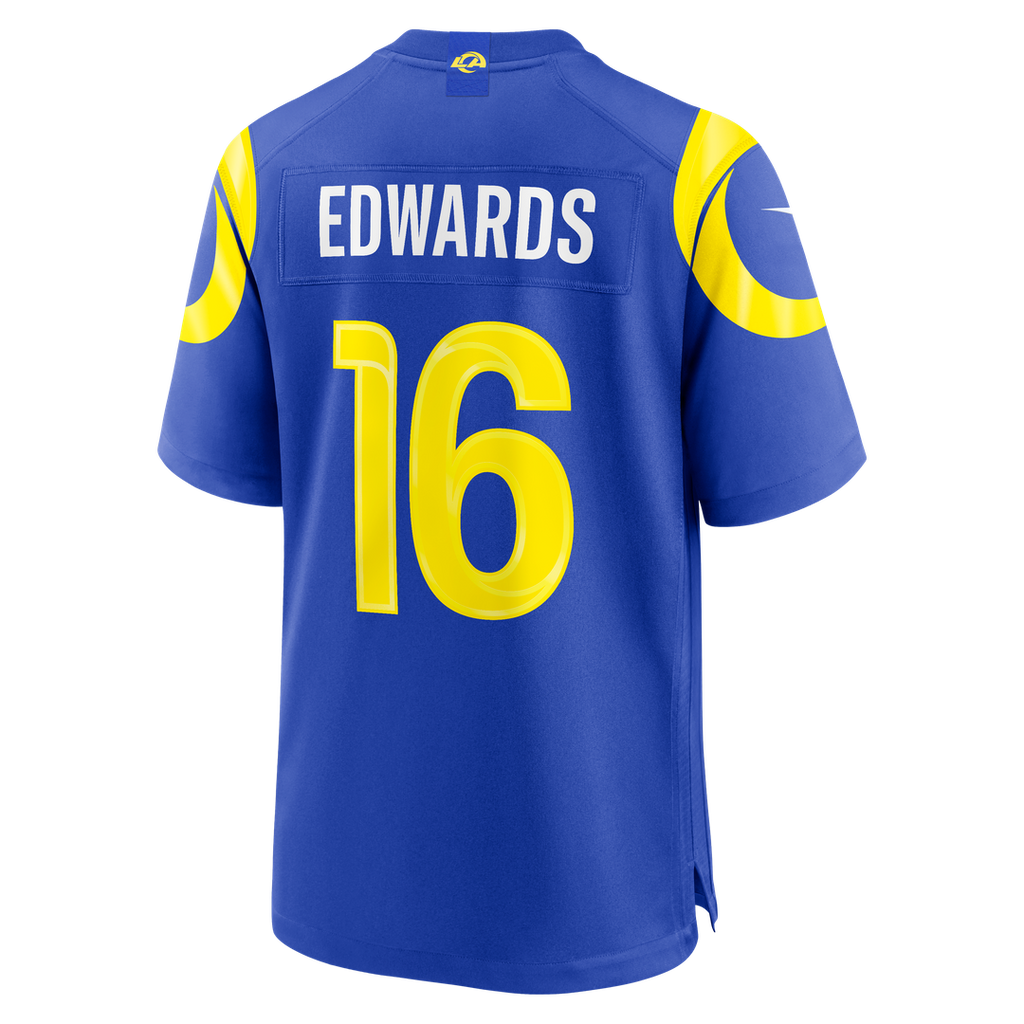 Tru Edwards Los Angeles Rams Royal Team Game Jersey