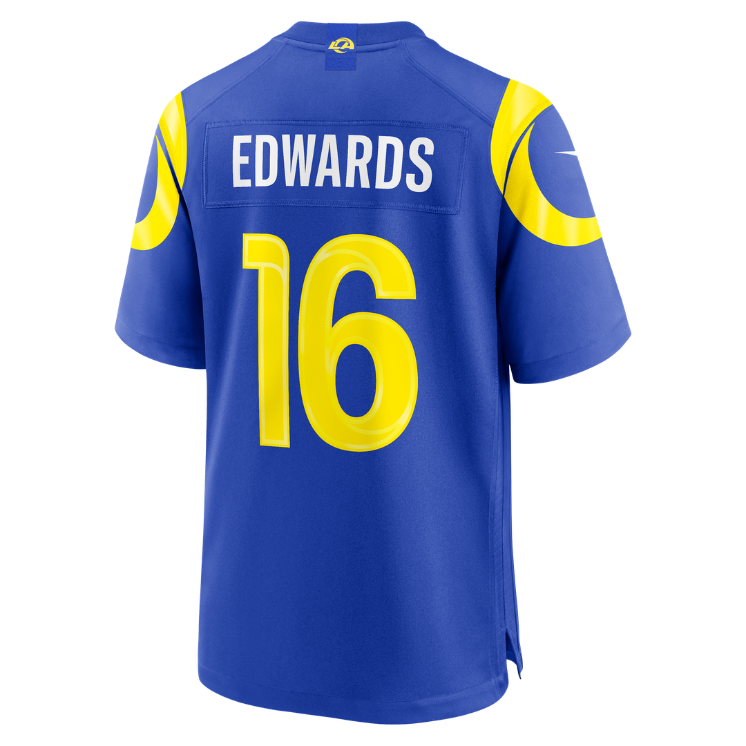 Tru Edwards Los Angeles Rams Royal Team Game Jersey