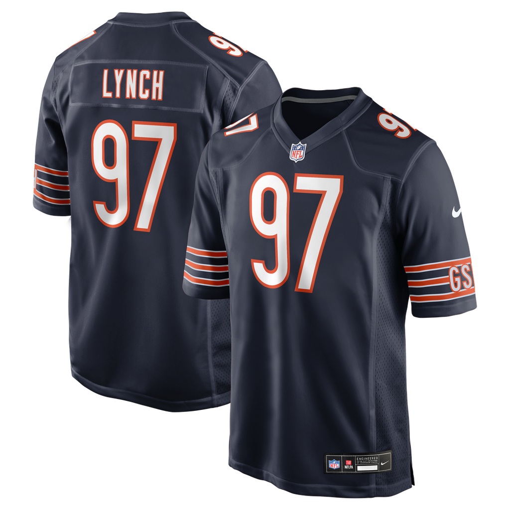 James Lynch Chicago Bears Navy Team Game Jersey