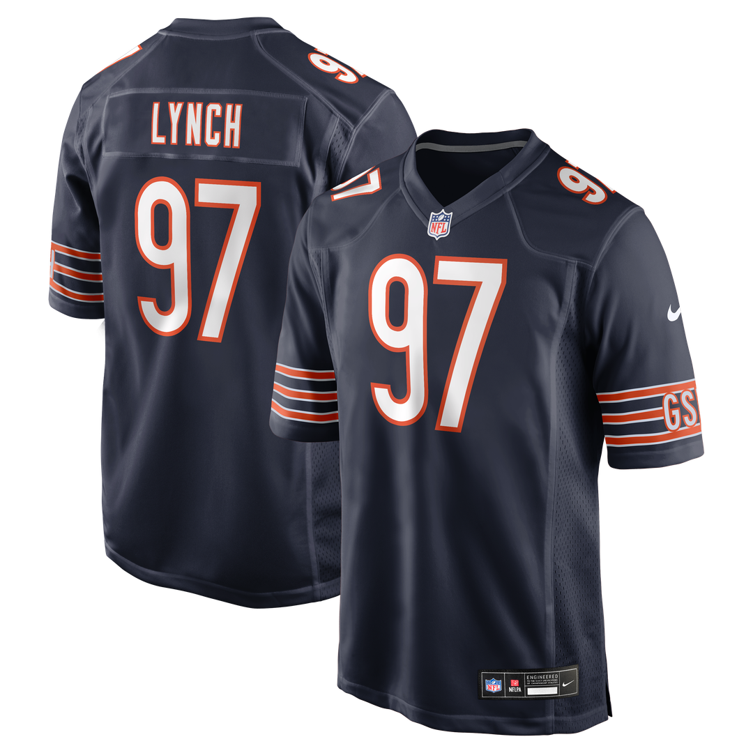 James Lynch Chicago Bears Navy Team Game Jersey
