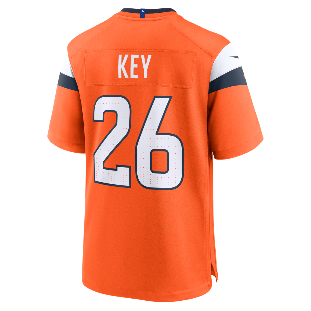 Devon Key Denver Broncos Orange Team Game Jersey