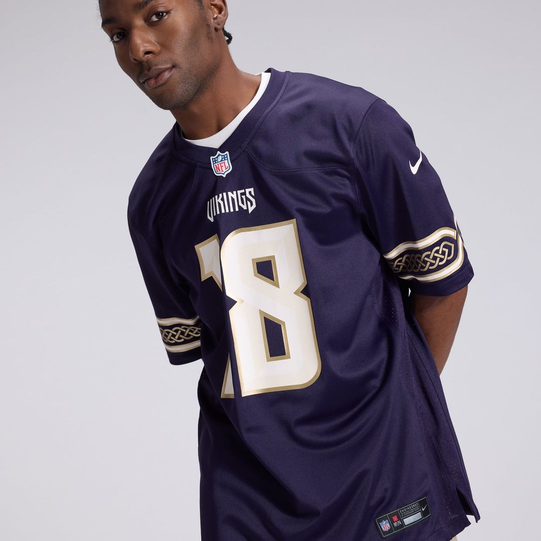 Justin Jefferson Minnesota Vikings Purple 2026 Rivalries Collection Game Jersey