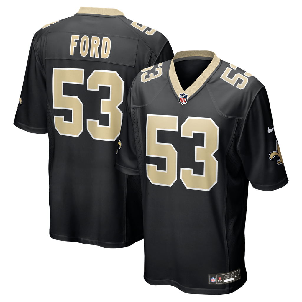 Jaylan Ford New Orleans Saints Black Game Jersey