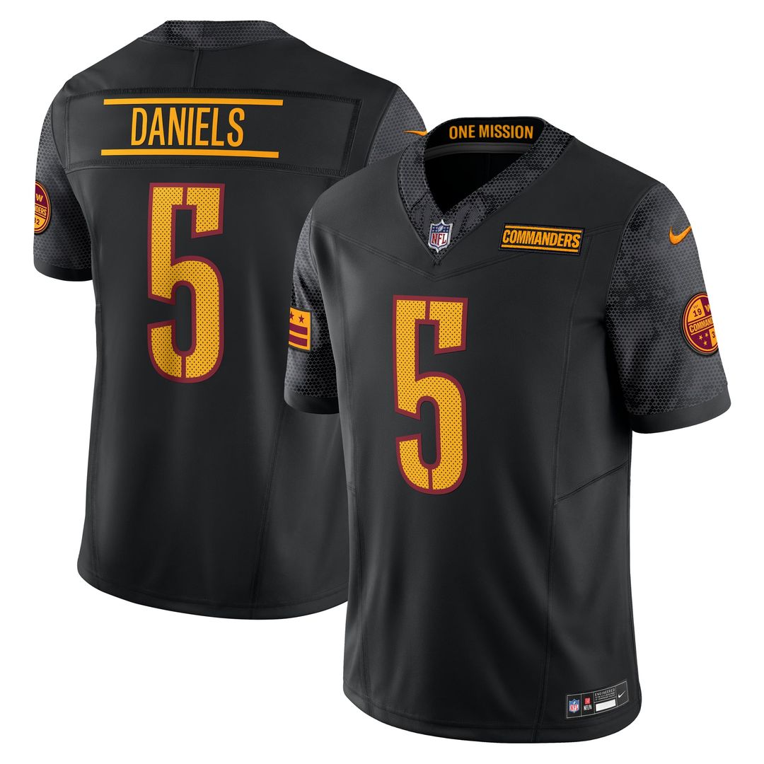 Washington Commanders Jayden Daniels White Vapor F.U.S.E. Limited Super Bowl Era Jersey