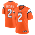 Patrick Surtain II Denver Broncos Orange Team Game Jersey