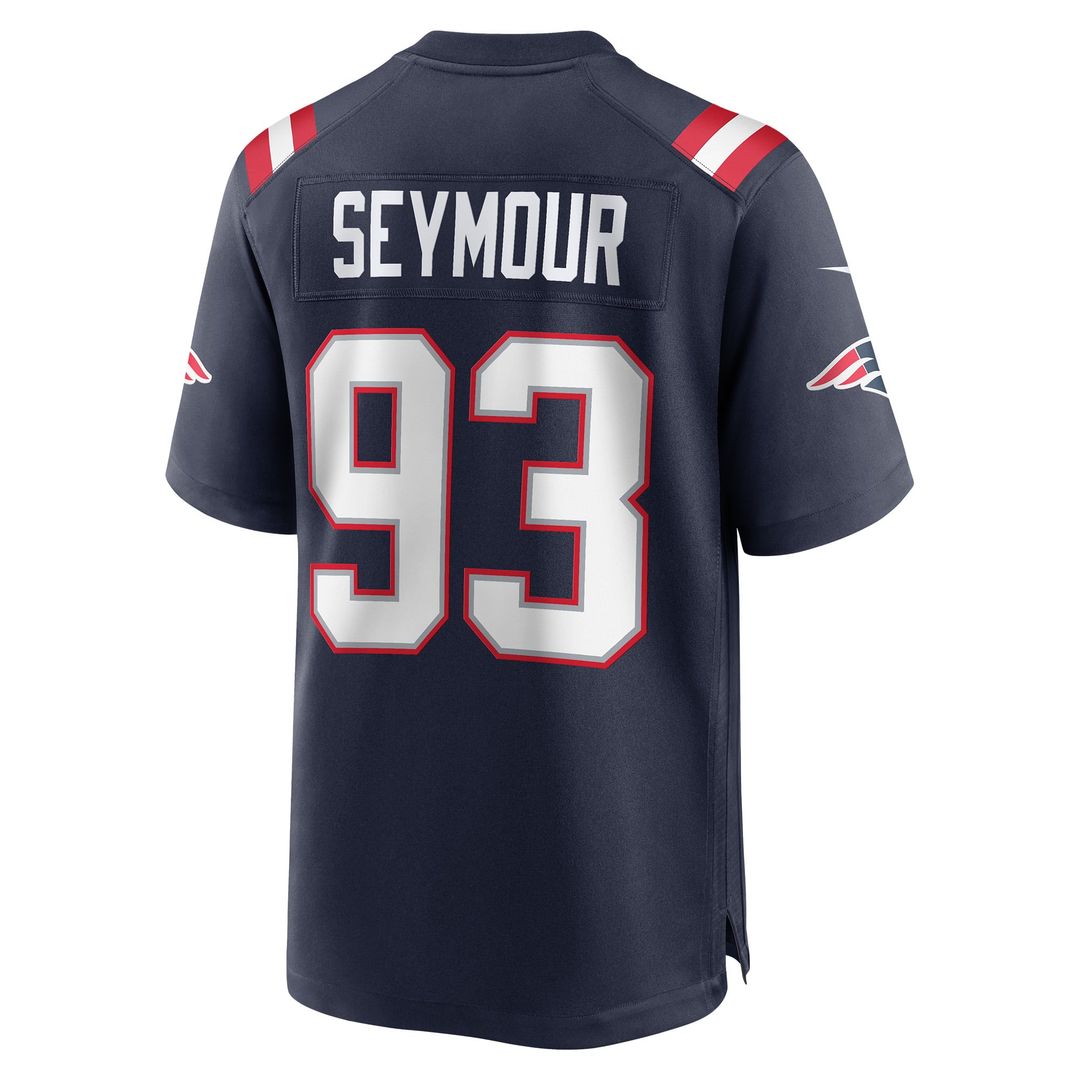 Richard Seymour New England Patriots Navy Retired Player Game Jersey