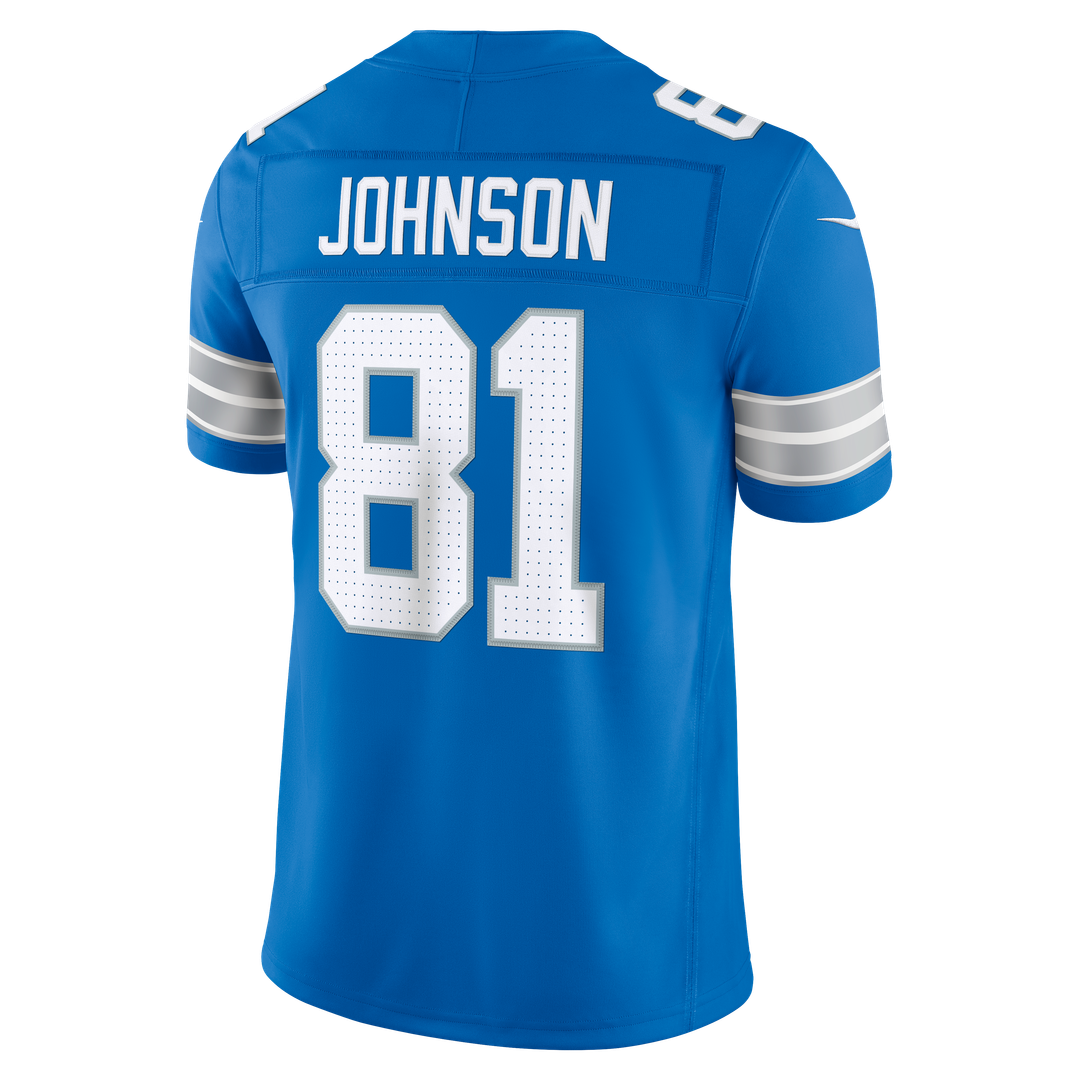 Calvin Johnson Detroit Lions Blue Vapor F.U.S.E. Stitched Retired Limited Jersey