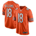 Caleb Williams Chicago Bears Orange Alternate Player Game Jersey