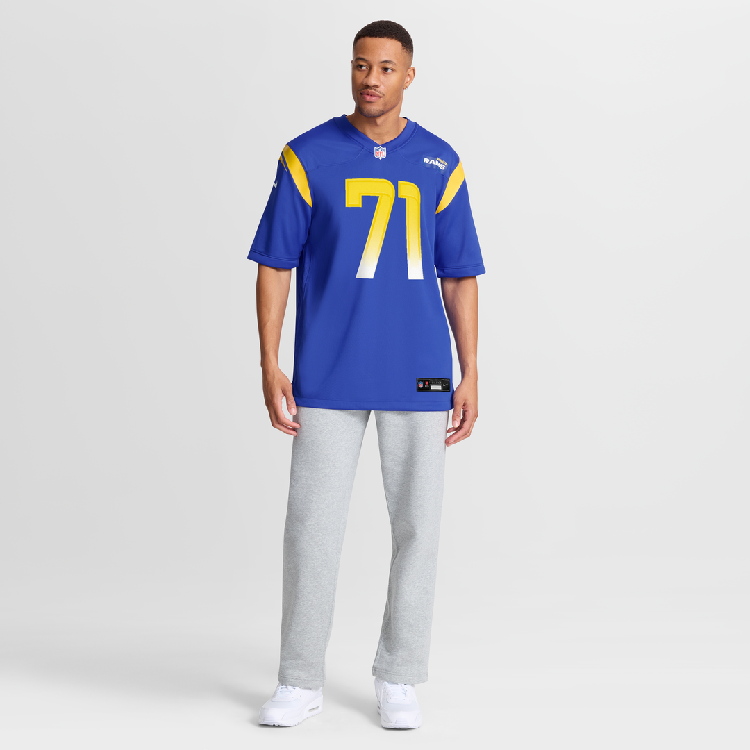 Warren McClendon Jr. Los Angeles Rams Royal Team Game Jersey