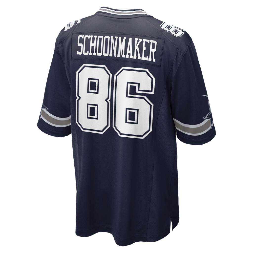 Luke Schoonmaker Dallas Cowboys Navy Team Game Jersey