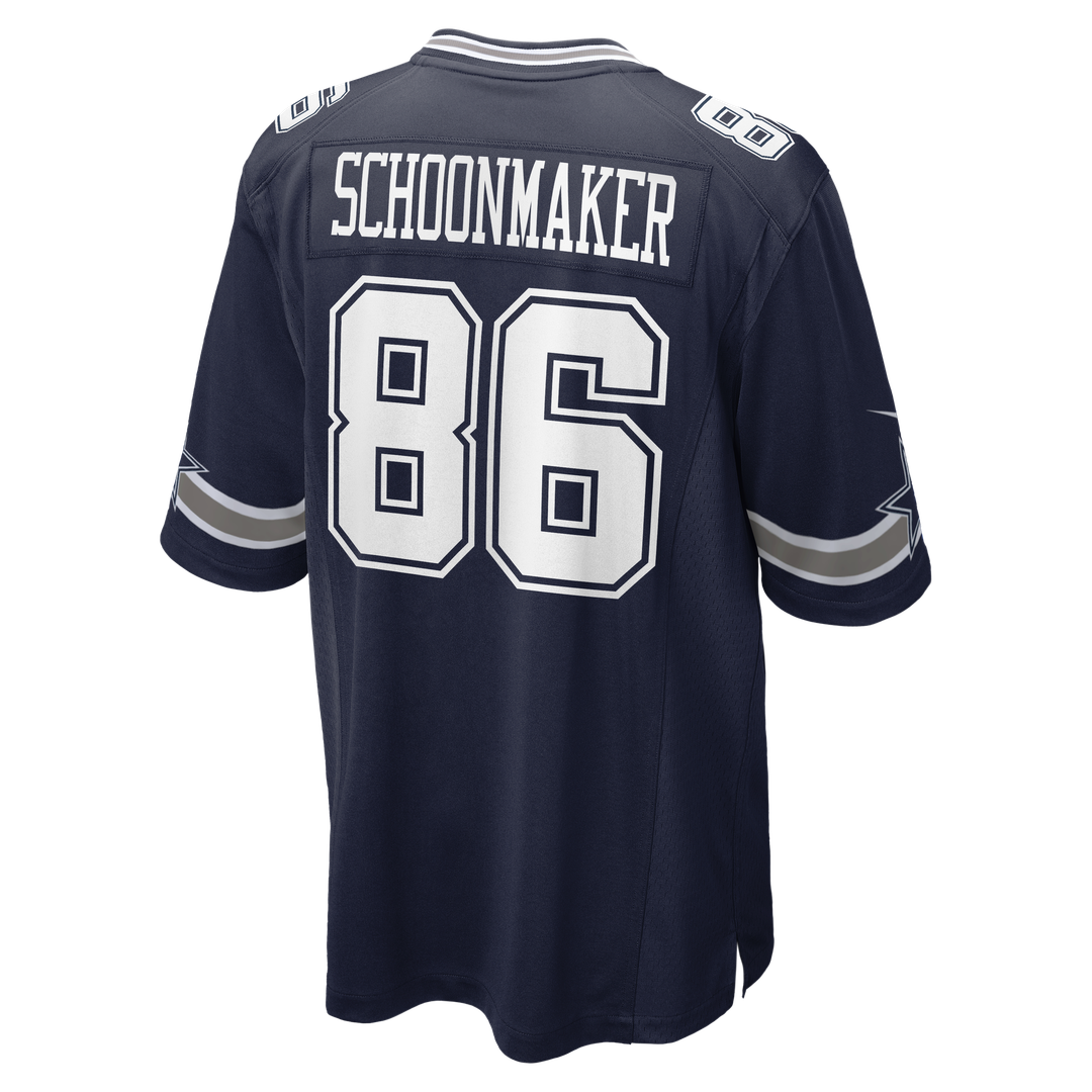 Luke Schoonmaker Dallas Cowboys Navy Team Game Jersey