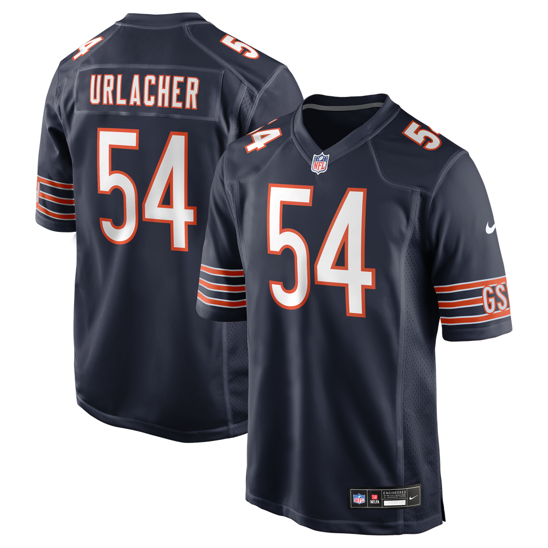 Brian Urlacher Chicago Bears White Retired Player Game Jersey