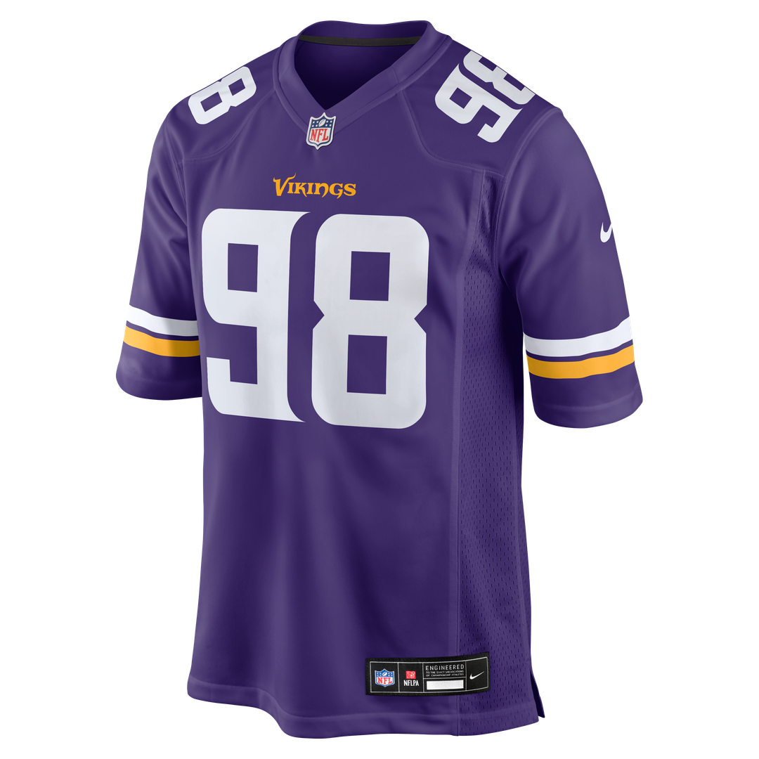 Bo Richter Minnesota Vikings Purple Team Game Jersey