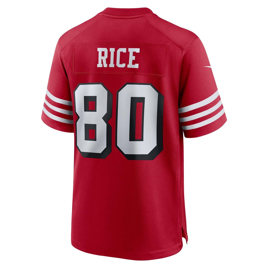 Jerry Rice San Francisco 49ers Scarlet Retired Player Alternate Game Jersey
